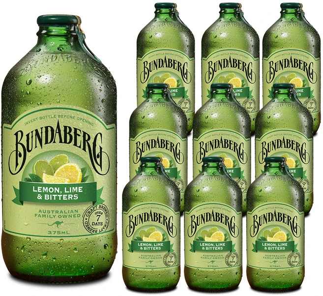 분다버그 레몬 라임 앤 비터스, 375ml, 10개 - 쿠팡