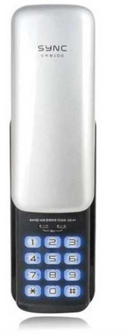 솔리티 번호 전용 도어록 실버 자가설치, SRB100