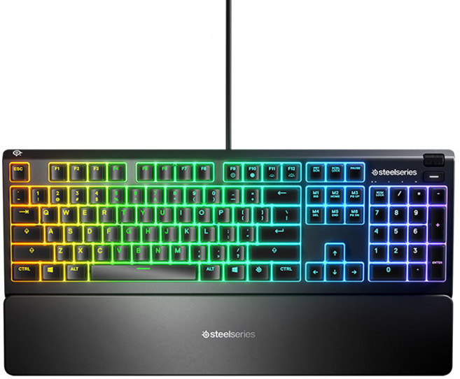 스틸시리즈 Apex 3 RGB 방수 게이밍 유선키보드, KB-00014, 혼합색상, 일반형