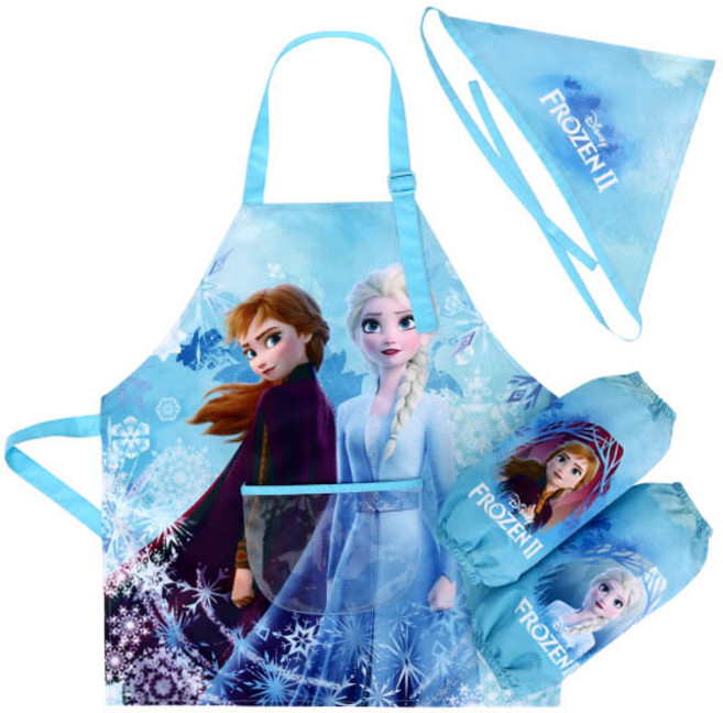 디즈니 겨울왕국2 윈터 앞치마 + 토시 + 두건세트 PN060