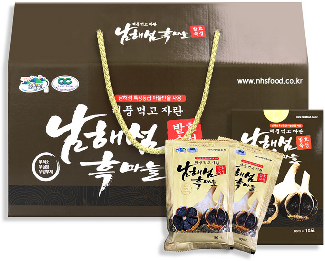 남해섬흑마늘 해풍 먹고 자란 흑마늘 진액, 2.4L, 1개