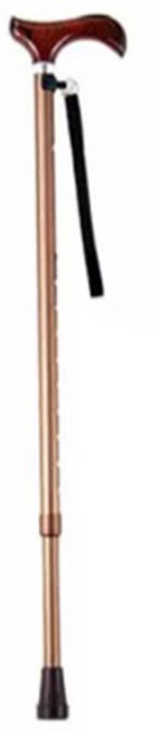 이치고이치에 컬러 스몰핸드 조절식 지팡이 AS-10BR, 브라운, 1개