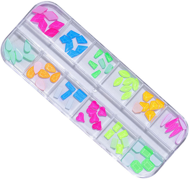 메이브라운 셀프 네일스톤파츠, 형광, 1개