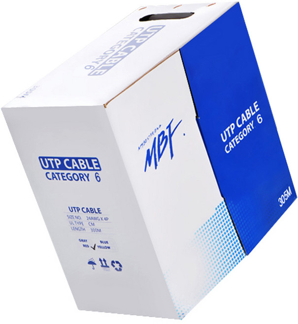 엠비에프 CAT.6 UTP 랜 케이블, 회색, 1개, 305m