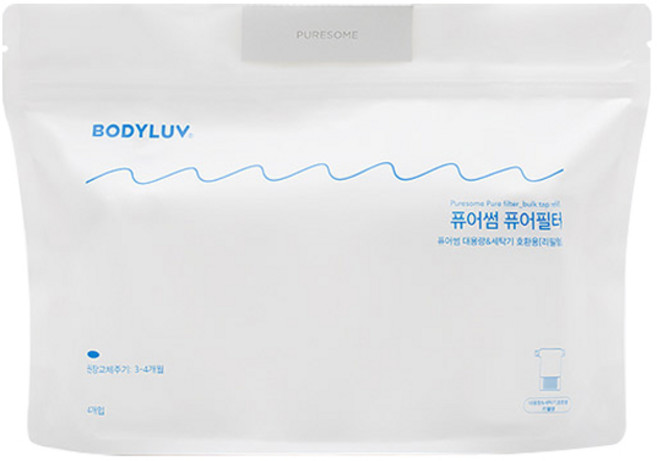 바디럽 퓨어썸 대용량 퓨어 필터 리필형 4p, 1개, 퓨어썸 대용량 퓨어필터