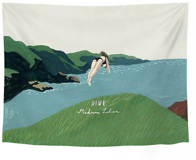 알럽홈 센시블 드로잉 태피스트리 패브릭포스터, GT3530