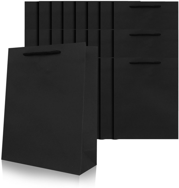 리드홈 무지 쇼핑백 24p, 블랙, 1세트