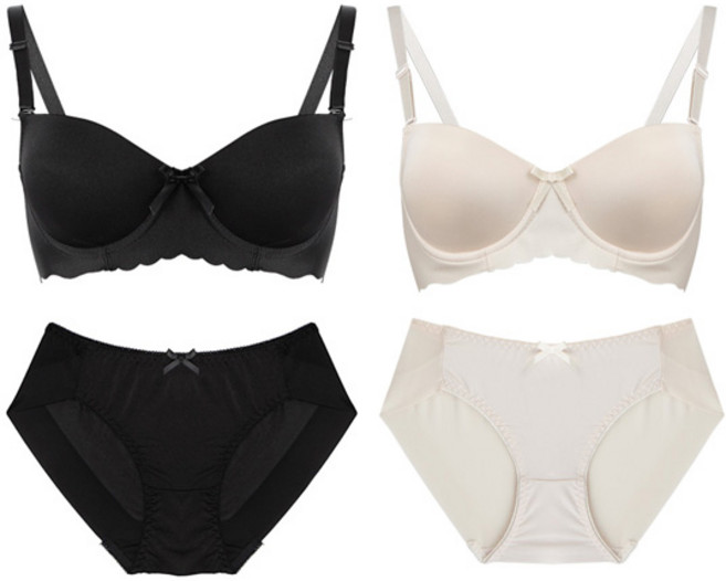 볼리쉬 볼륨업 완벽한 오늘 누디 브라 2종 + 팬티 2종 세트 1143