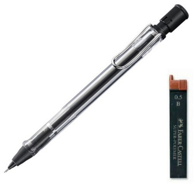 LAMY 사파리 샤프 투명 비스타 + 샤프심 B 랜덤발송, 0.5mm, 1개