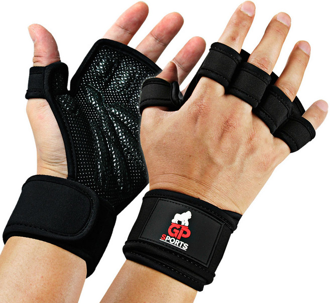 지피스포츠 헬스 장갑, 블랙, 1세트
