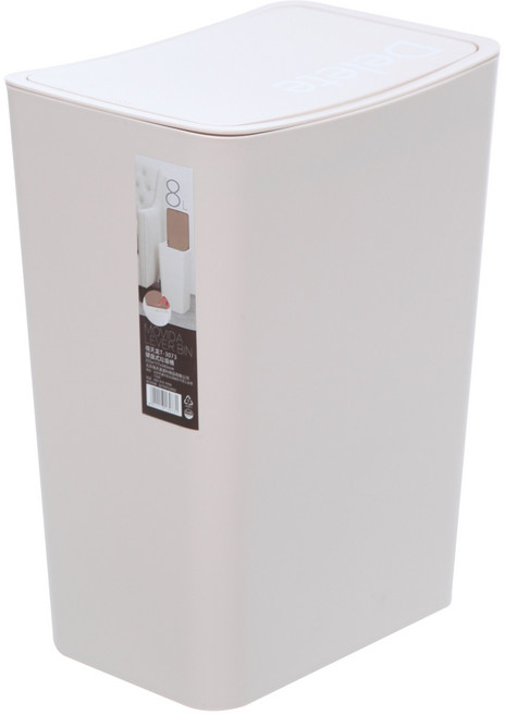 헬로리빙 원터치 디자인 휴지통 8L, 피치, 1개