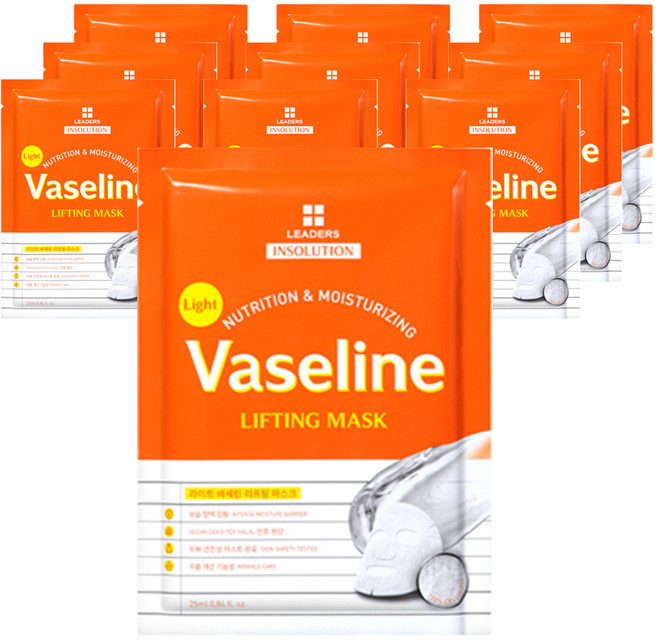 리더스 인솔루션 라이트 바세린 리프팅 마스크 25ml, 10개입, 1개