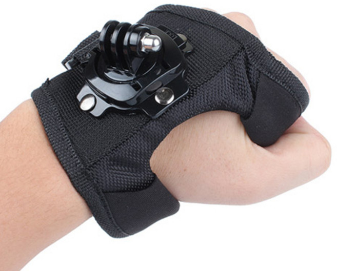 액션캠 글러브 마운트 손목 거치 스트랩, 1개