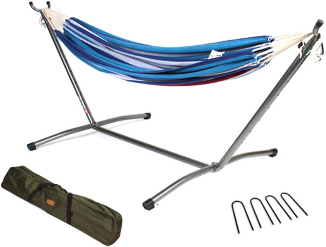 썬파인 해먹스탠드 + U팩 4p+ 더블해먹 랜덤발송 + 가방 풀세트, 혼합색상, 1개