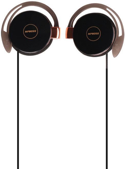 엠피보스 귀걸이형 이어폰, MS-CLO11, 블랙