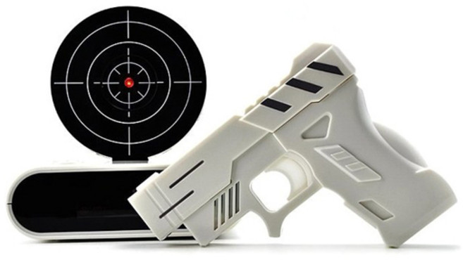 LED 과녁 슈팅 권총 알림시계, 혼합색상