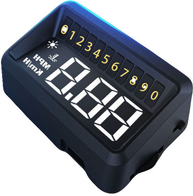 리버폭스 자동차 OBD2 HUD 타입 헤드업디스플레이 RF100 MINI, 1개