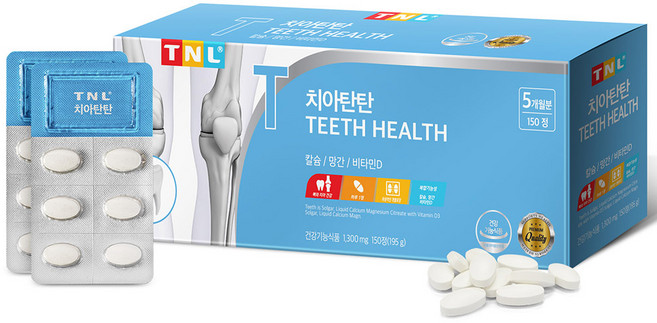 뉴트리디데이 치아탄탄 영양제, 150정, 1개