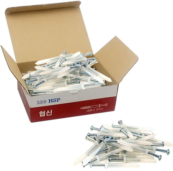 이노공구 콘크리트 타격앙카 칼블럭 나사일체형, 200개