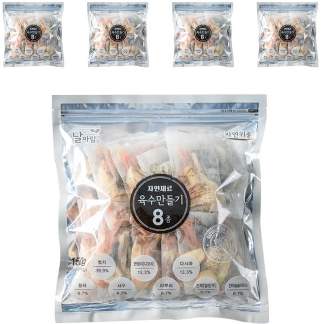 날파람 8가지 엄선재료 다시팩, 15g, 50개