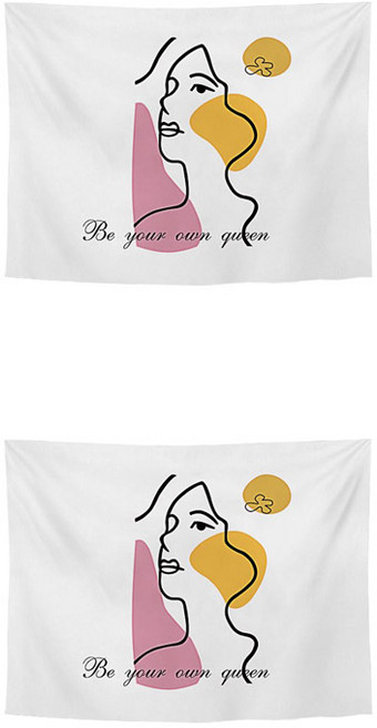 윰스 패브릭 포스터 인테리어 75cmX100cm 2개, 퀸