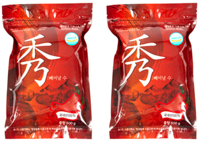 卓越 韓國產 中等粗細 新產季 辣椒粉, 500g, 2個