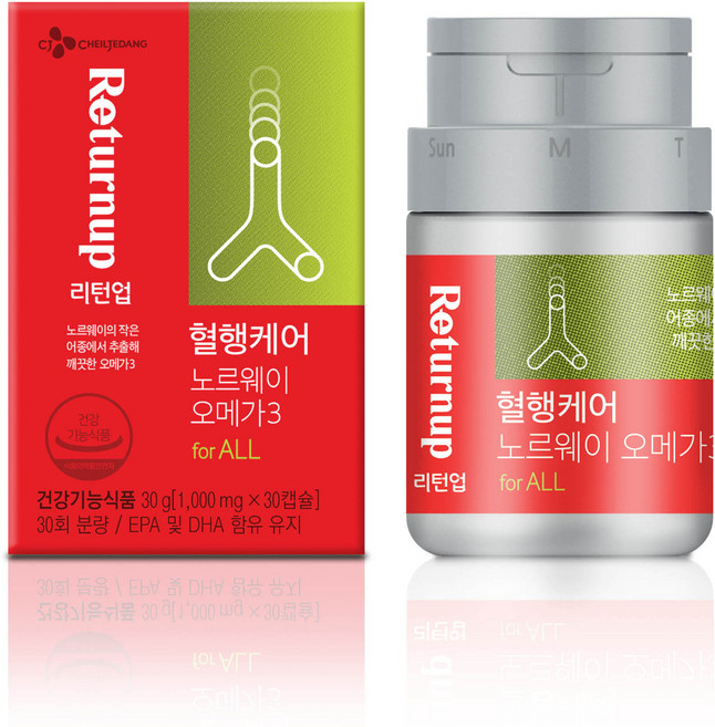 리턴업 혈행케어 오메가3, 1개, 30g