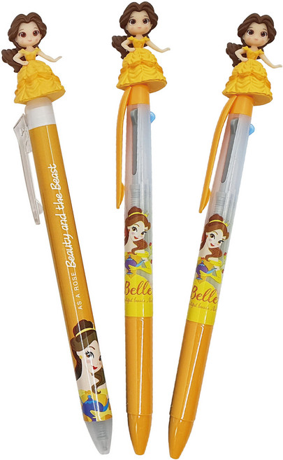 디즈니프린세스 벨 볼펜세트 B 0.5mm, 혼합색상, 1세트