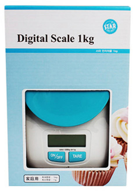 스타 전자저울 1kg, 블루
