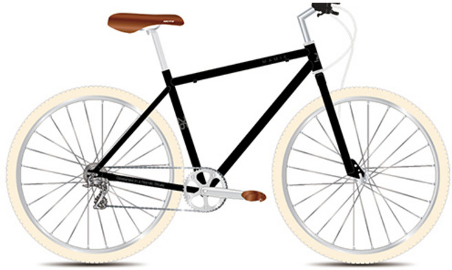 뮤트 메이미26 자전거 380mm, 블랙/그레이, 1630mm, 1개