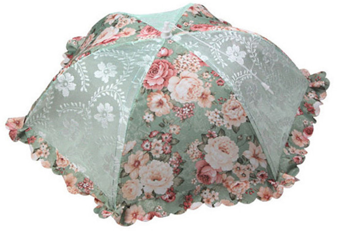 앤티스 프로방스 플라워패턴 음식커버 블루, 1개