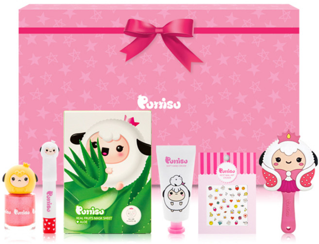 뿌띠슈 프린세스 어린이 메이크업 6종 세트, 메이크업도구 6종, 1세트