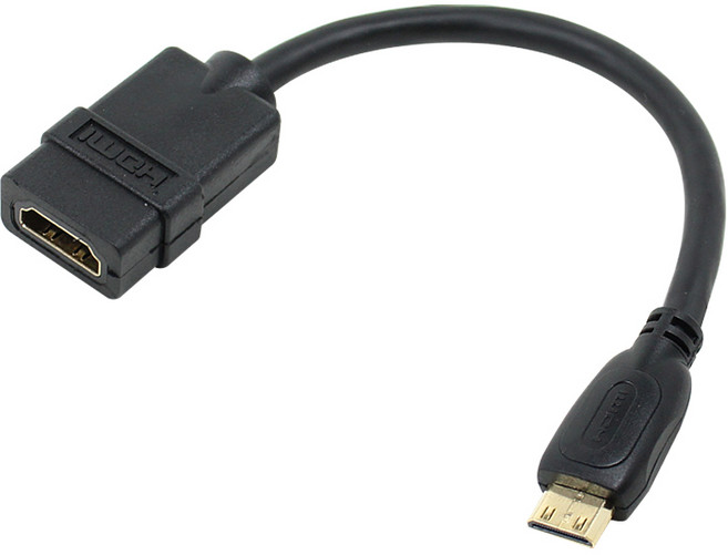 넥시 HDMI TO MINI HDMI 젠더 15cm, NX264, 1개