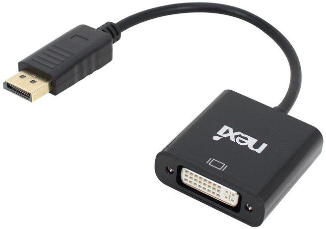 넥시 DP TO DVI 컨버터, NX-DPD05, 1개