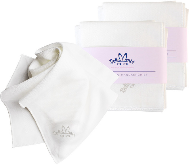 벨몽 프리미엄 신생아 순면 엠보 가제 손수건 10p