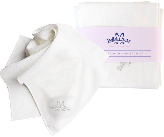 벨몽 프리미엄 신생아 순면 엠보 가제 손수건 5p