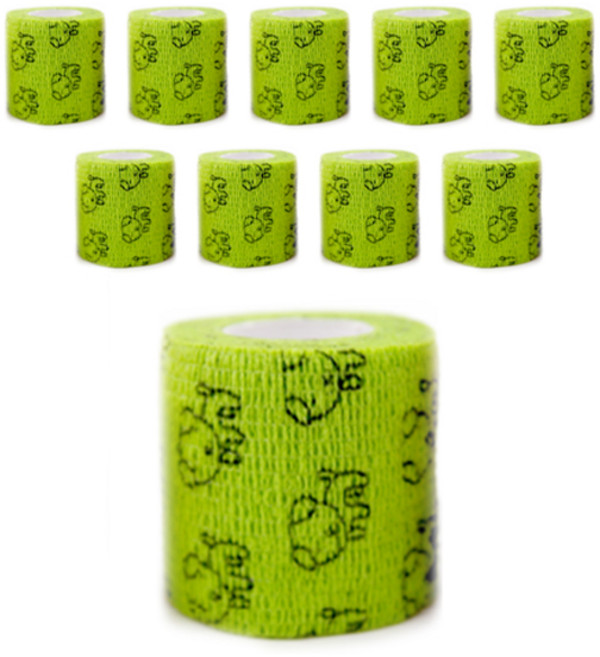 반려동물 자가접착 신발 붕대 그린 L, 10개