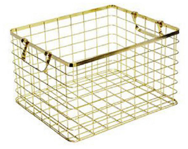 스탠 바구니 소형, 골드, 1개