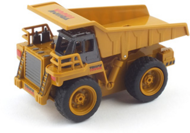 레프리카 27MHz 1/87 미니 마이닝트럭 충전식 중장비 RC SQW890209YE, 옐로우