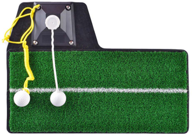 Holida 3in1 스윙 연습 골프매트, 블랙, 1개