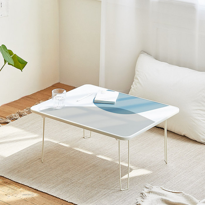 룸앤홈 모먼트 접이식 테이블, 블루