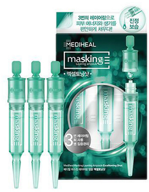 메디힐 마스킹 레이어링 앰플 엑셀토닝샷, 3개, 4ml