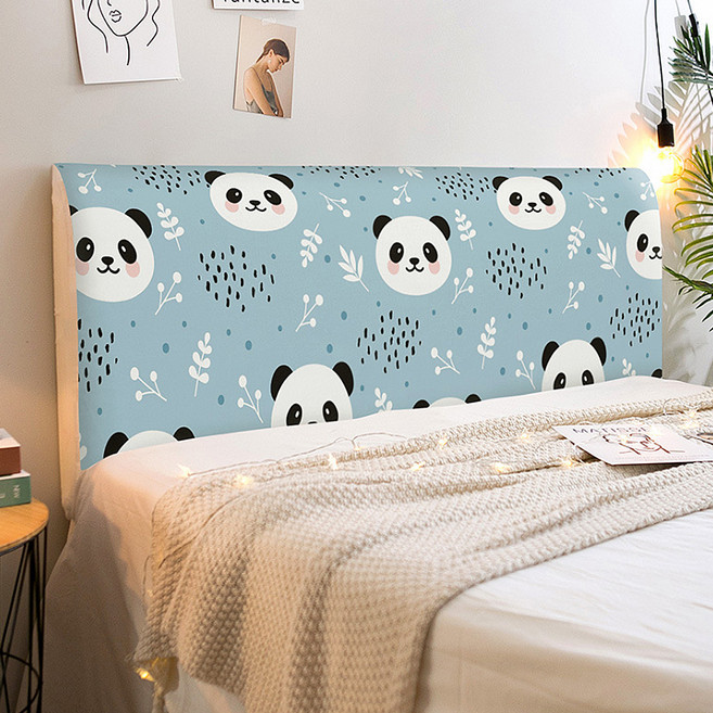 알럽홈 차밍 일러스트 침대헤드커버, 판다