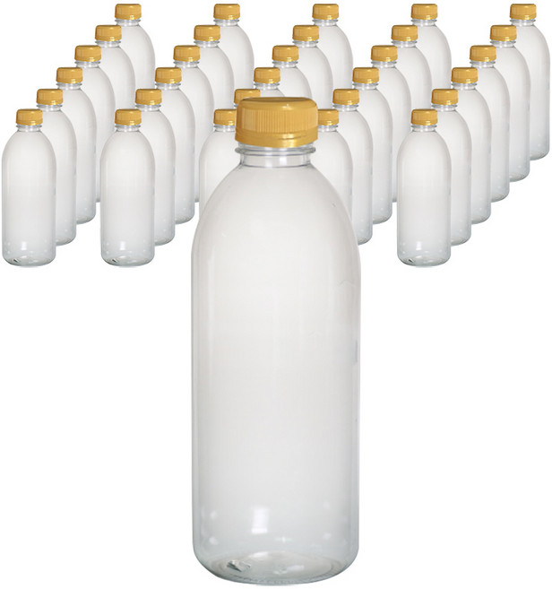 우유 페트병 골드, 1L, 92개