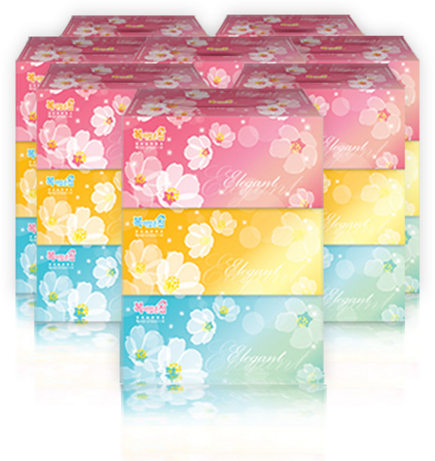 복이많은집 천연펄프 각티슈 2겹 200매, 3개입, 8개