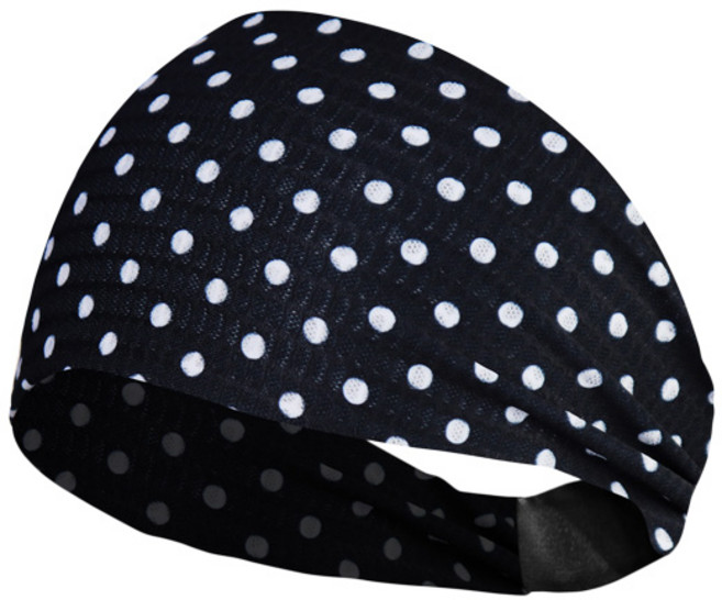 원아더 프리미엄 매쉬 스포츠 헤어밴드, 블랙도트, 1개