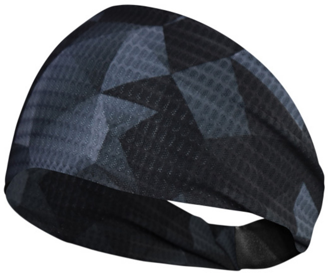 원아더 프리미엄 매쉬 스포츠 헤어밴드, 지오블랙, 1개