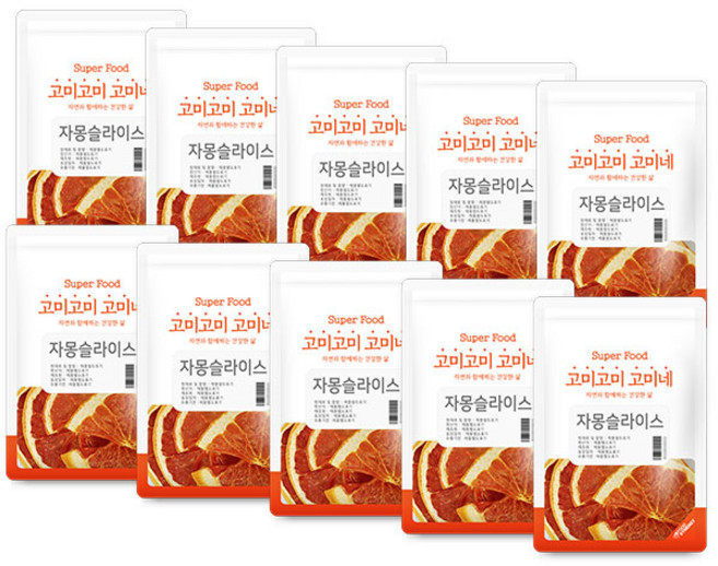 고미네 자몽 슬라이스, 10g, 10개