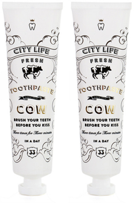 시티라이프랩 시티카우 치약, 130g, 2개