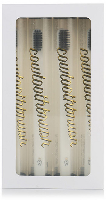 시티라이프랩 카우 칫솔 WHITE, 4개입, 1개